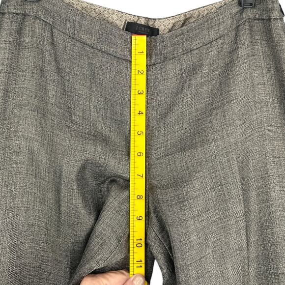 J.Crew Gray Flat Front Wool Blend Lined Formal Classic Trousers Pants Size‎ 4 - Picture 9 of 10